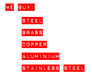 We Buy Steel, Brass, Copper, Aluminum, Stainless Steel